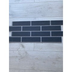 Декоративни Облицовъчни Тухли - Еластични - Цвят: Черен - 25x75 см