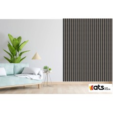 Декоративен стенен панел - MDF - Антрацит - 24 x 280 см