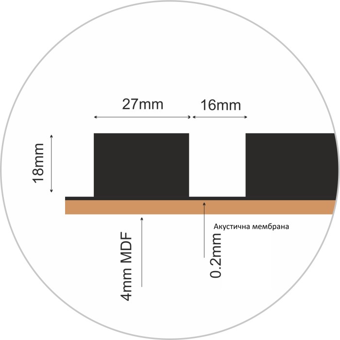 Декоративен стенен панел - MDF - Сапфирен дъб - 60 x 280 см Декоративен стенен панел - MDF - Сапфирен дъб - 60 x 280 см