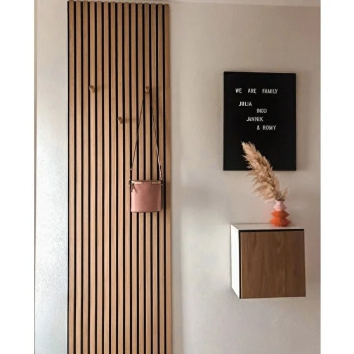 Декоративен стенен панел - MDF - Сапфирен дъб - 60 x 280 см Декоративен стенен панел - MDF - Сапфирен дъб - 60 x 280 см